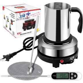 مجموعة صنع الشموع من ماهوماخ، لوازم صنع الشموع مع طبق ساخن - وعاء صهر الشمع لصنع الشموع in Kuwait