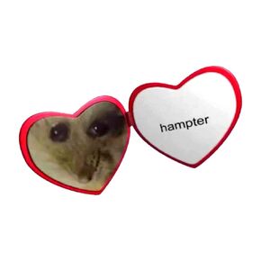 hampter my beloved Meme Bumper Sticker Vinyl Decal (4")