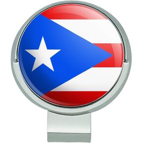 GRAPHICS & MORE Puerto Rico Country Flag Golf Hat Clip with Magnetic Ball Marker