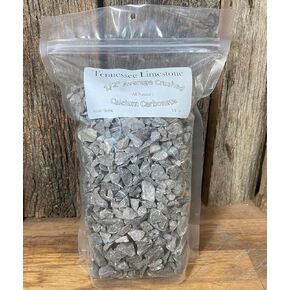 5lb Tennessee Limestone Sedimentary Rock – Small 1/2" Crushed Average - All Natural Calcium Carbonate for Science Classroom, Aquarium, Plant Bedding Landscape (5 Pound)