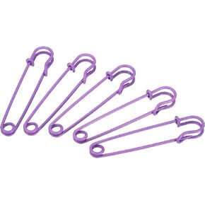 MECCANIXITY Safety Pins 2.95 Inch Large Metal Sewing Pins for Blankets Skirts Crafts Brooch Making Red 30Pcs