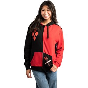 DC Comics Harley Quinn Adult Zip-Up Hoodie