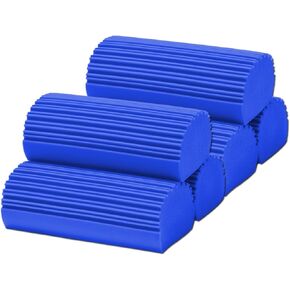 6-Pack Damp Clean Duster Sponge,Magic Sponge Eraser for Housekeeping,Reusable Cleaning Sponge for Blinds, Dish,Mirrors,Glass, Baseboards,Window Track Grooves and Car (Blue) in Saudi Arabia