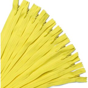 KGS Invisible Zippers for Dresses, Skirts, Pillows or Sewing Craft | 10 Zippers per Pack | 5 Inch | Baby Blue