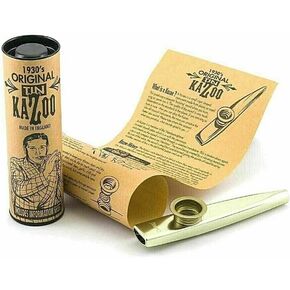 Gewa Kazoo metal gold coloured individually wrapped, (700501501)