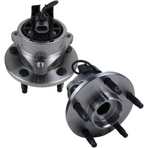 Autoround 5-Lug w/ABS محمل العجلة الأمامية ومجموعة المحور 513206 مناسب لـ Chevy HHR Cobalt، Saturn Ion، Pontiac G5 Pursuit، 2003 2004 2005 2006 2007 2008-2011 كلا جانب السائق والركاب، عبوتان