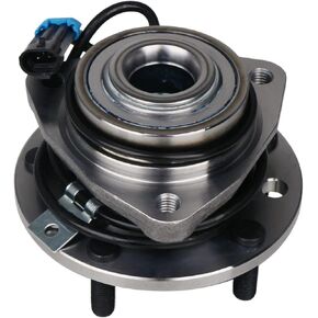 KUSATEC 513124 Front Wheel Hub and Bearing Assembly 4x4 4WD AWD Compatible with 97-05 Chevy Blazer/GMC Jimmy, 97-04 S10/Sonoma, 98-00 Isuzu Hombre, 97-01 Oldsmobile Bravada 5Lugs w/ABS