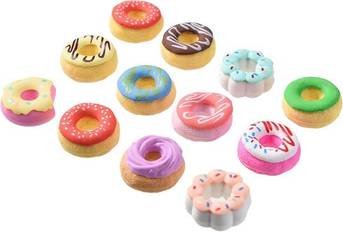 Donut Erasers for Kids Bulk, 24 Pieces 3D Cute Fun Food Erasers for Party Favors Classroom Prizes in Saudi Arabia