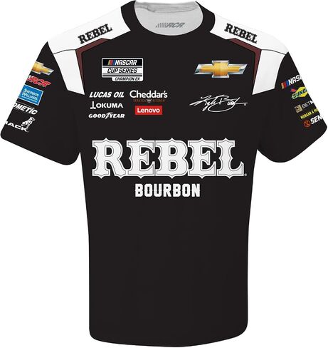 Kyle Busch #8 NASCAR 2024 Rebel Sublimated Pit Uniform Black Shirt in Saudi Arabia