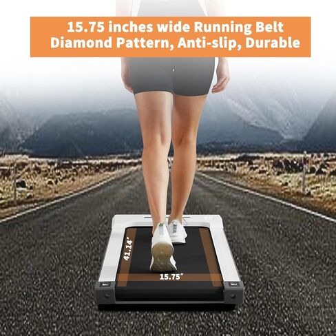 وسادة المشي جويوث، جهاز مشي تحت المكتب بقوة 2.25 حصان مع 12 برنامج HIIT، آلة ركض محمولة بشاشة LED، أجهزة مشي للمكتب المنزلي والمساحات الصغيرة in Kuwait