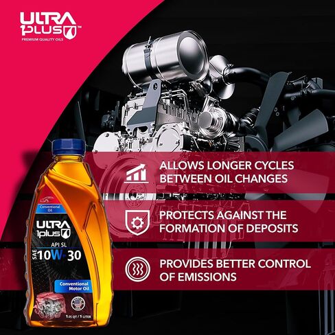 Ultra1Plus SAE 10W-30 Conventional Motor Oil, API SL (Gallon - 4 QTS) in Saudi Arabia