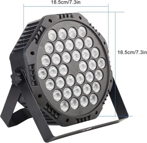 LED Par Lights, Stage Light with Remote Control, Dj Lights Corded RGB 18 LED with Sound Activated Remote Control for Live House and Party Club, Christmas(4 Packs). in Saudi Arabia