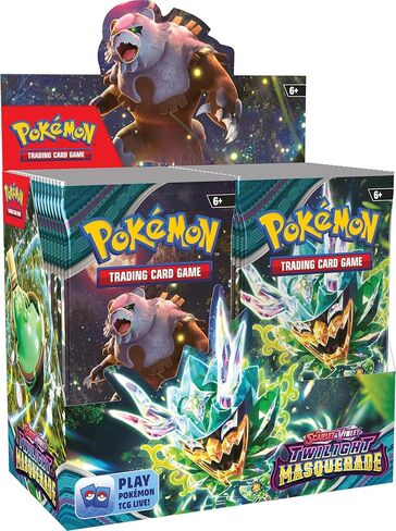 Pokémon TCG: Scarlet & Violet, Collectible Cards Twilight Masquerade Booster Display Box (36 Boosters) in Saudi Arabia