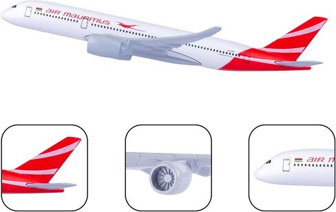طائرة طراز Diecast بمقياس 1/400 للبالغين موريشيوس A350 نموذج طائرة طائرات مصبوبة لديكور المنزل/المكتب in Saudi Arabia