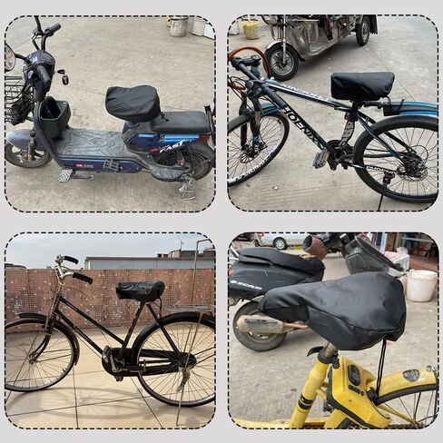 غطاء مقعد دراجة مقاوم للماء - واقي وسادة سرج الدراجة 210D ملحقات خارجية شديدة التحمل للأشعة فوق البنفسجية للمطر والثلج in Kuwait