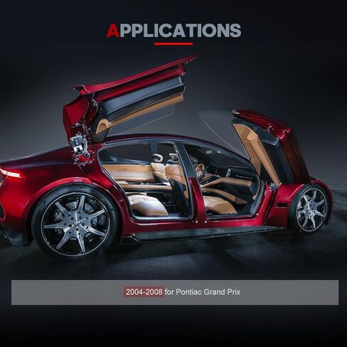 مشغل قفل مزلاج الباب CCIYU مناسب لـ 2004 2005 2006 2007 2008 لسيارة Pontiac Grand Prix، مشغل قفل الباب الأمامي الأيسر + مجموعة المزالج الأمامية اليمنى، يستبدل # 931-366,931-367 in Kuwait