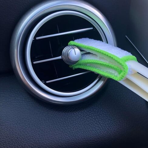 قطعتان من فرش تفصيل السيارة ذات الرأس المزدوج، فرش السيارة الناعمة، مجموعة تنظيف السيارة، فرشاة تنظيف داخلية للسيارة، فرش تفصيلية لتنظيف السيارة in Kuwait