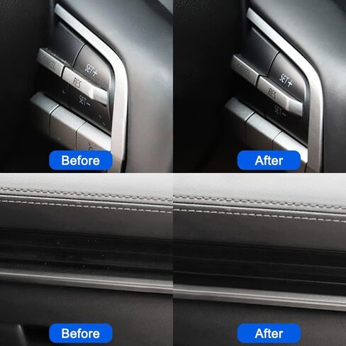 قطعتان من فرش تفصيل السيارة ذات الرأس المزدوج، فرش السيارة الناعمة، مجموعة تنظيف السيارة، فرشاة تنظيف داخلية للسيارة، فرش تفصيلية لتنظيف السيارة in Kuwait