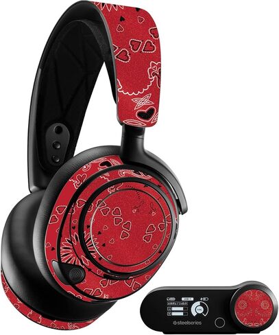 غلاف MightySkins اللامع المتوافق مع SteelSeries Arctis Nova Pro - باندانا | لمسة نهائية لامعة واقية ومتينة شديدة اللمعان | سهل التطبيق والإزالة وتغيير الأنماط | صنع في الولايات المتحدة الأمريكية in Saudi Arabia
