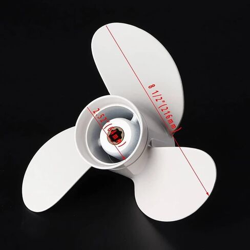 Boat Propeller 6G1-45943-00-El 8 1/2 X 7 1/2 for Yamaha Outboard Engine 6-8Hp Aluminum Alloy 3 Blades R Rotation 7 Spline Toot 6G1-45943-00-00 in Kuwait