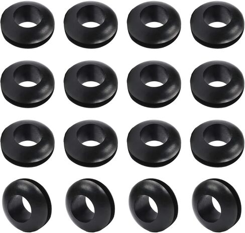 حلقة مطاطية 100 قطعة 7 مم حلقات مطاطية داخلية مقاومة للزيت لكابل الأسلاك باللون الأسود، Aicosineg in Kuwait