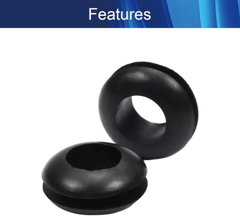 حلقة مطاطية 100 قطعة 7 مم حلقات مطاطية داخلية مقاومة للزيت لكابل الأسلاك باللون الأسود، Aicosineg in Kuwait