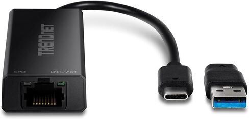 TRENDnet 2.5G USB-C to RJ-45 Ethernet Adapter, Black, TUC-ET2G (Renewed) in Saudi Arabia