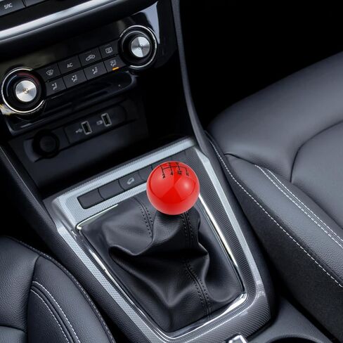 Ball Resin Car Gear Lever Shifter Knob 5 Speed Heavy Vehicle Shift Handle Stick Head for Most Manual Automotive Vehicles (Black) in Kuwait