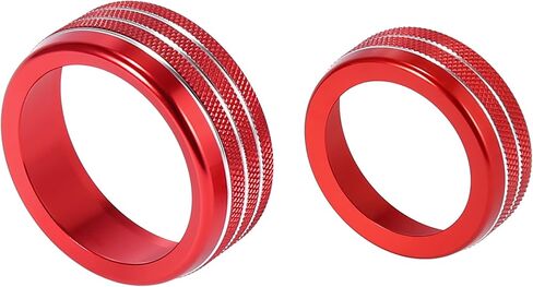 X AUTOHAUX Air Conditioner Knob Ring Covers Engine Start Button Cover Set Fit for Dodge Challenger Charger Durango 2015-2020 for Chrysler 300/300s 15-20 Blue in Saudi Arabia