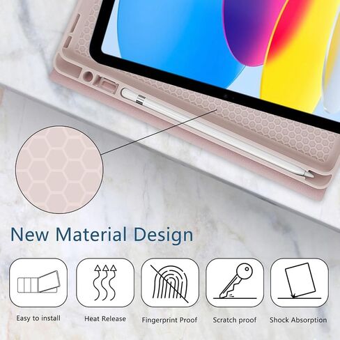 حافظة لوحة مفاتيح TopPerfekt لجهاز iPad الجيل التاسع 10.2 بوصة 2021، ماصة مغناطيسيًا، نوم/استيقاظ تلقائي، حامل أقلام مع 2 فيلم مقوى لجهاز iPad 8th/7th Gen 10.2 بوصة - أسود ليوبارد in Saudi Arabia