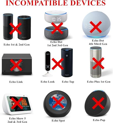 30W Power Adapter for Echo Show 15,Echo Show 10 (2nd-3rd Gen),Echo Show 8(2nd-3rd Gen),Echo (3th/4th Gen),Echo Plus (2nd Gen),5Ft AC Adapter Power Cord in Kuwait