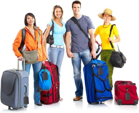 S-ZONE Weekender Bag for Women Men and Leather Luggage Tag for Suitcases in Saudi Arabia