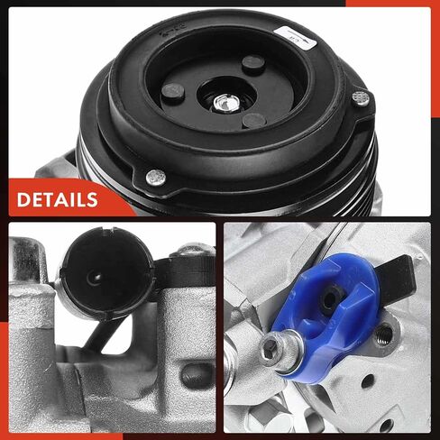 ضاغط A-Premium A/C مع قابض متوافق مع BMW 323i 325xi 328i 330i، 525i 540i، 740i 740iL، M3 M5 X3 Z8 in Saudi Arabia