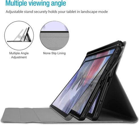 حافظة لوحة المفاتيح ProCase لجهاز Galaxy Tab A7 Lite 8.7 بوصة 2021 (SM-T220 T225 T227)، حافظة غطاء لوحة مفاتيح لاسلكية قابلة للفصل لجهاز Samsung Galaxy Tab A7 Lite 8.7 بوصة - أسود in Saudi Arabia