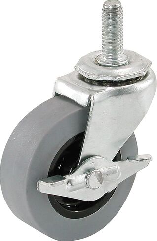 Shepherd Hardware 3259 عجلة TPR جذعية ملولبة 2-1/2 بوصة مع فرامل، سعة تحميل 90 رطلًا in Kuwait