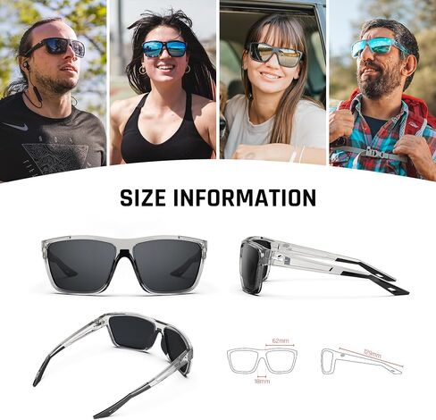 TOREGE Men's Women Sunglasses Polarized Sports UV Protection Wraparound Lightweight Sunglasses for Fishing Golfing NAUTILUS in Saudi Arabia