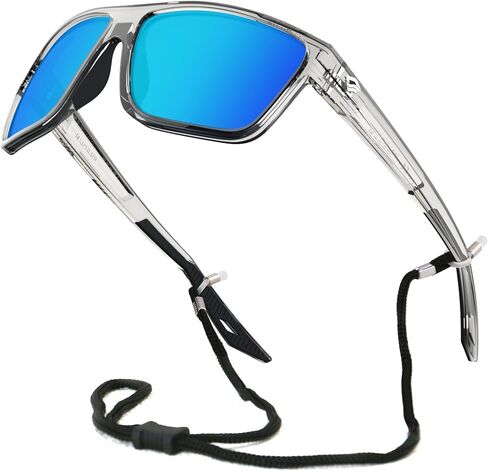 TOREGE Men's Women Sunglasses Polarized Sports UV Protection Wraparound Lightweight Sunglasses for Fishing Golfing NAUTILUS in Saudi Arabia