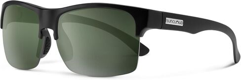 Suncloud Rambler Lite - Polarized Sunglasses - for Men & Women - Matte Black + Polarized Gray Green Lenses in Kuwait