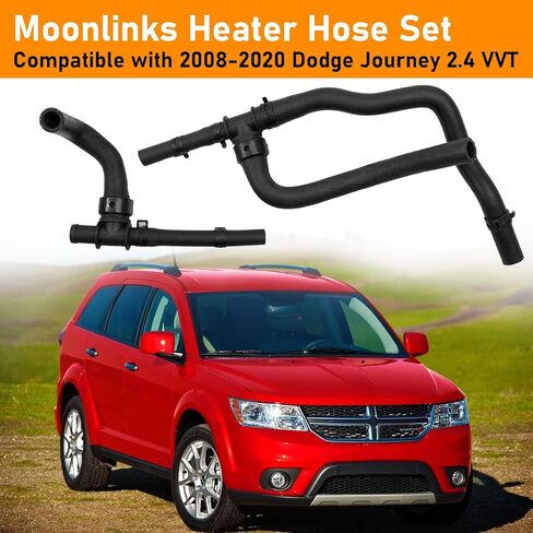 Moonlinks متوافقة مع مجموعة خرطوم سخان دودج جورني 2008-2020 مع إمداد TEE، مجموعة استبدال خرطوم السخان الأساسي للرحلة 2.4VVT، OE# 5058437AK 5058437AD 5058437AI in Kuwait
