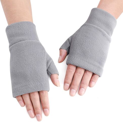 Women Men Winter Touch Screen Fingerless Fleece Gloves Thumb Hole Mittens Wrist Half Finger Cycling Hunting Ski Gloves in Saudi Arabia