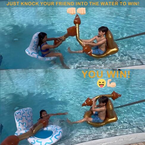 HeySplash 4 Pcs Set Inflatable Floating Row Toys, Summer Party Water Sports Pool Games for Adult Children, Lake Toys for Teens, Float Lounger Toys in Kuwait