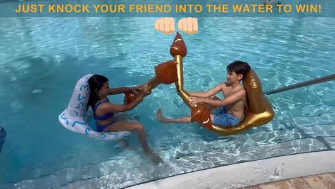 HeySplash 4 Pcs Set Inflatable Floating Row Toys, Summer Party Water Sports Pool Games for Adult Children, Lake Toys for Teens, Float Lounger Toys in Kuwait