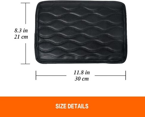 وسادة غطاء مسند ذراع السيارة، غطاء صندوق مقعد مسند الذراع التلقائي، غطاء وحدة التحكم المركزية للسيارات من الجلد يناسب معظم السيارات وسيارات الدفع الرباعي والشاحنات. (اللون البيج) in Kuwait