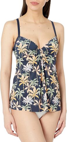 بدلة سباحة Skye النسائية القياسية Myra Drape Front Bandeau Tankini Top in Kuwait