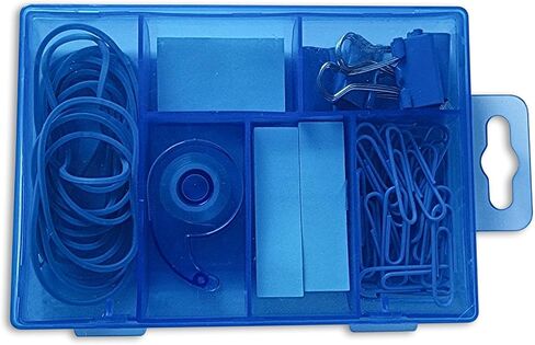 Paper Clips and Binder Clips Set | Clips Office Supplies | Binder Clips Large | Clips for Paper | Sticky Note Pads | Small Rubber Bands for Crafts | Tape with Dispenser | Office Supply Kit, 48pc in Saudi Arabia