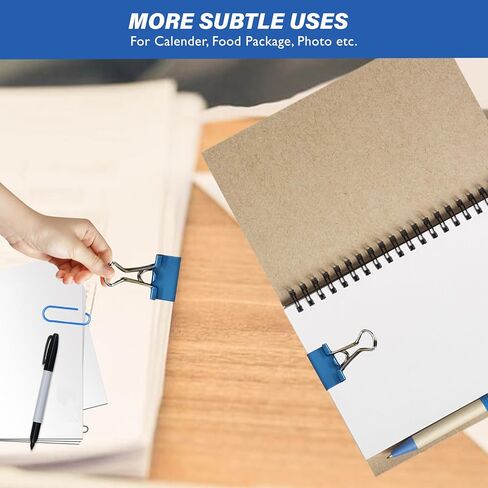 Paper Clips and Binder Clips Set | Clips Office Supplies | Binder Clips Large | Clips for Paper | Sticky Note Pads | Small Rubber Bands for Crafts | Tape with Dispenser | Office Supply Kit, 48pc in Saudi Arabia