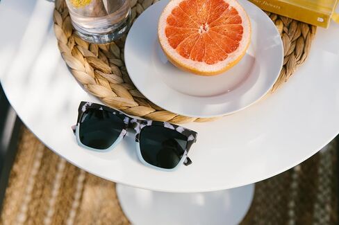 Peepers by PeeperSpecs Women's Cape May Reading, Bifocal and Polarized Sunglasses Soft Square, Black Marble/Mint, 2.00 + 2 in Saudi Arabia