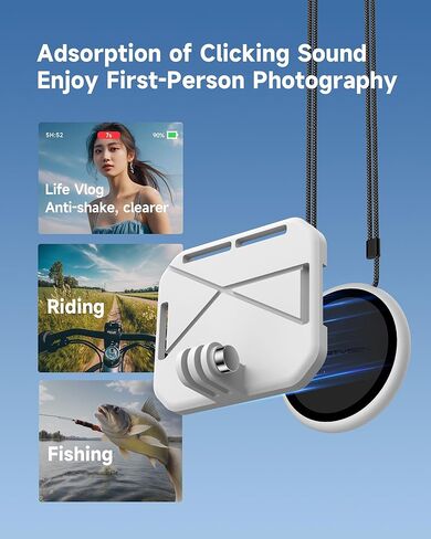 Magnetic Chest Mount for GoPro, POV/Vlog Selfie Action Camera Mount for Recording, Chest Mount Harness Strap for GoPro 12 11 10 9 Series in Kuwait