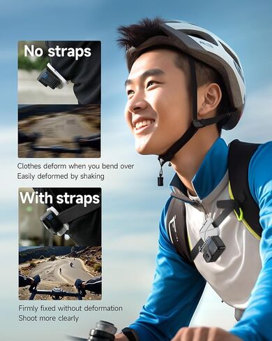 Magnetic Chest Mount for GoPro, POV/Vlog Selfie Action Camera Mount for Recording, Chest Mount Harness Strap for GoPro 12 11 10 9 Series in Kuwait