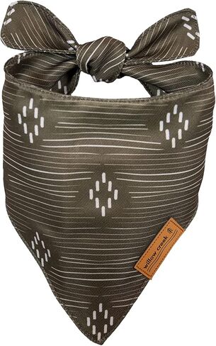 وشاح باندانا لملابس الحيوانات الأليفة من ويلو كريك للكلاب والجراء | الغربية 4 حزمة | نسيج متين مزدوج الطبقات |لطيف وحديث| جميع السلالات | ولد وفتاة | قابل للتعديل صغير وكبير وكبير جدًا (كبير جدًا) in Kuwait